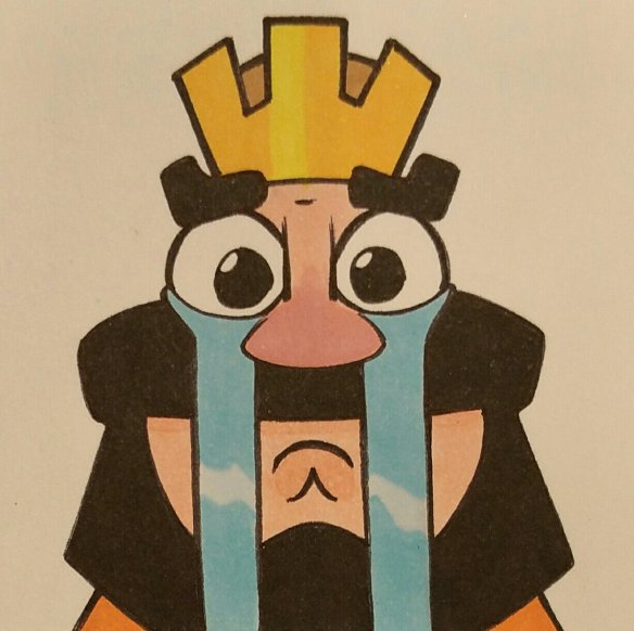 Crying King  The Lunch Bag Project